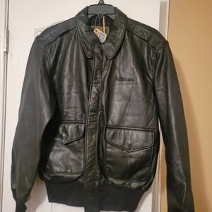 Cockpit type A-2 Air Force U.S. ARMY leather jacket sz44(XL)